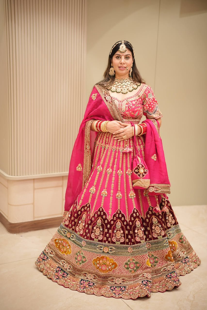Bridal Pink Luxe Lehnga (Allen Tx)