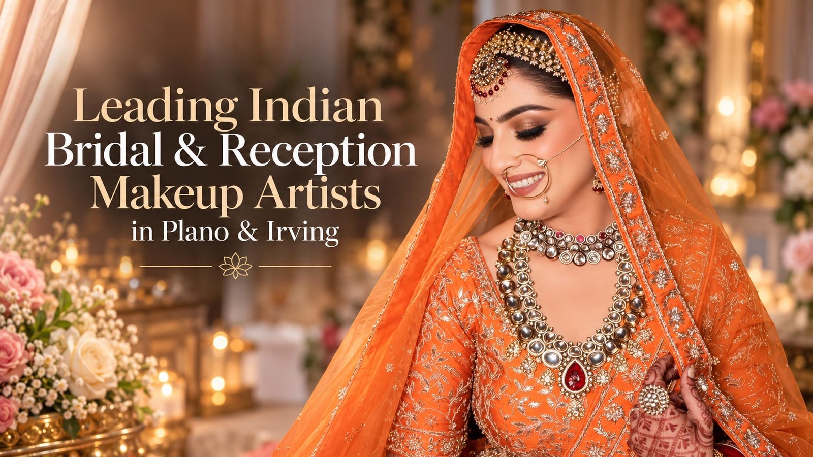 Leading Indian Bridal And Reception Makeup Artists in Plano and Irving