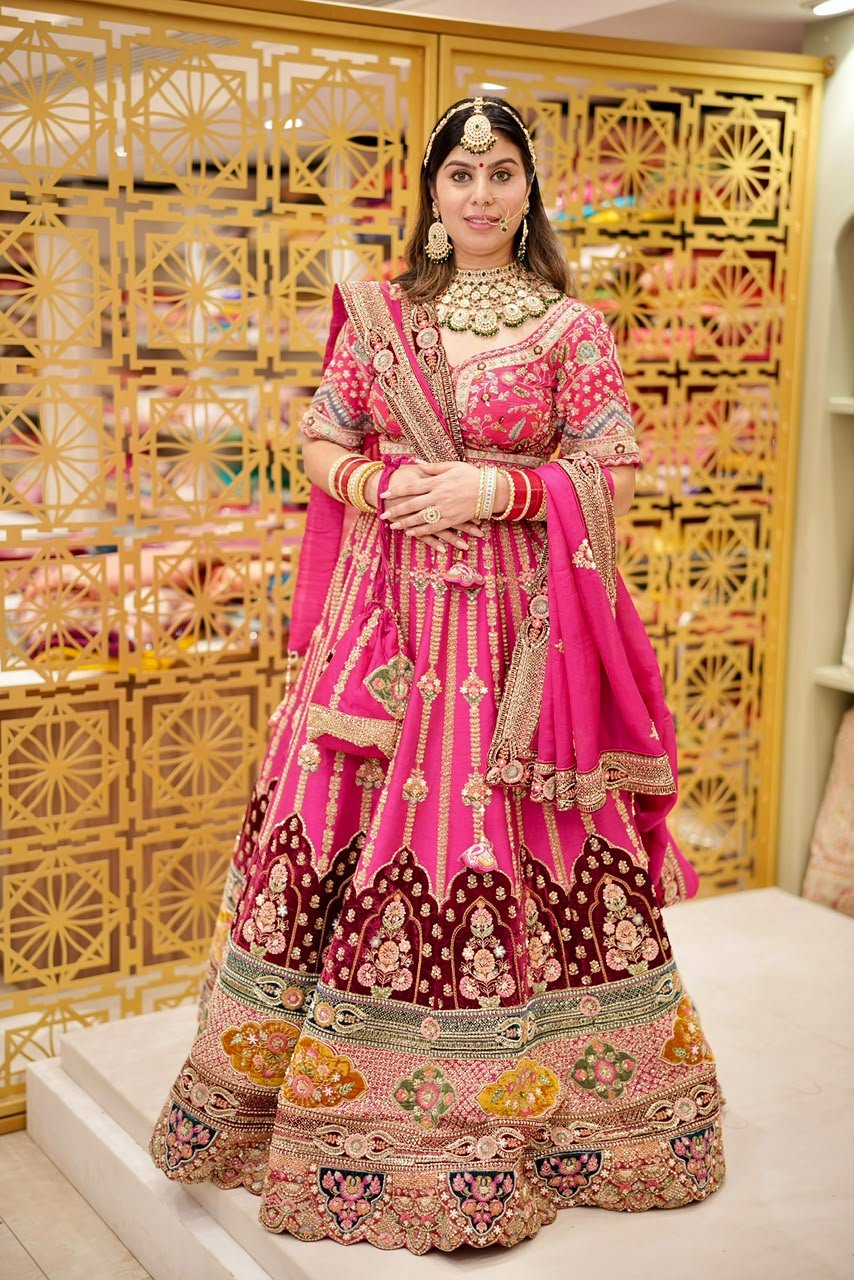 Bridal Pink Luxe Lehnga (Allen Tx) - Image 2
