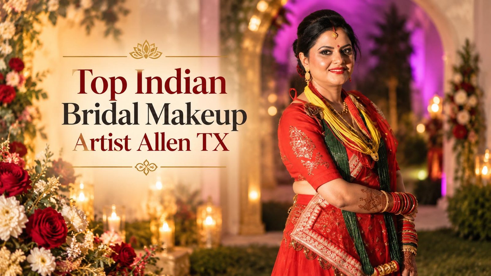 Top Indian Bridal Makeup Artist Allen TX